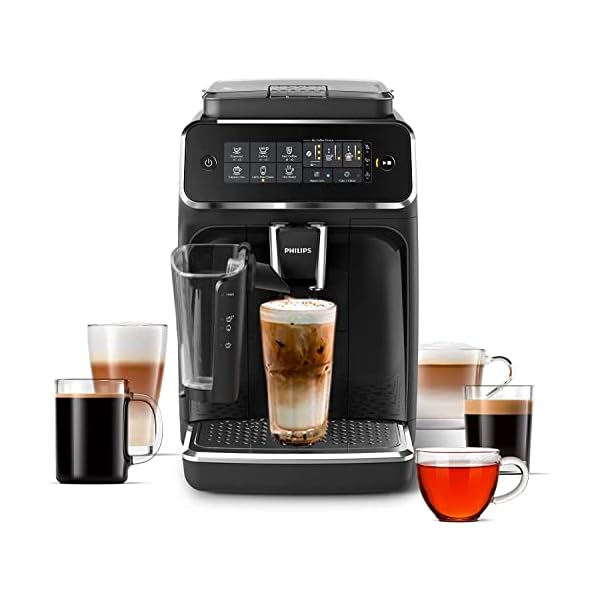 philips 3200 series fully automatic espresso machine with lattego & iced coffee