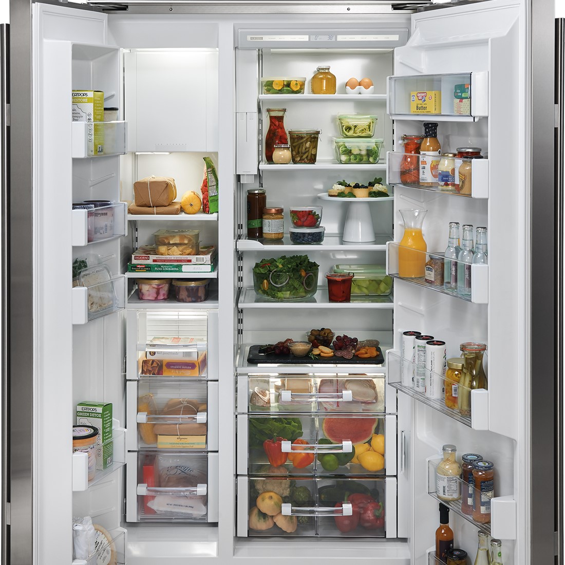 side by side refrigerator without water dispenser