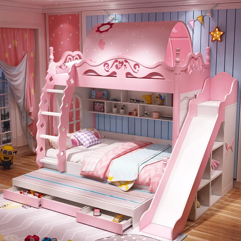 princess bed with slide