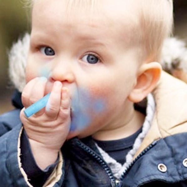 kid ate chalk