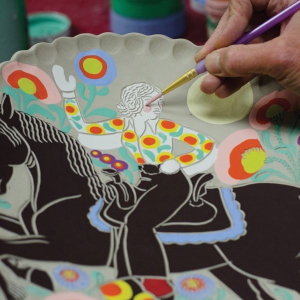 sgraffito technique