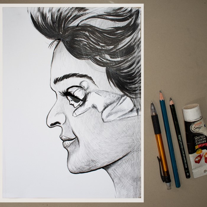 creative pencil drawing