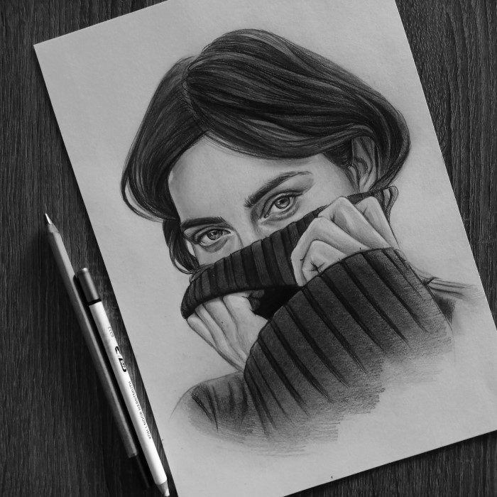 creative pencil drawing