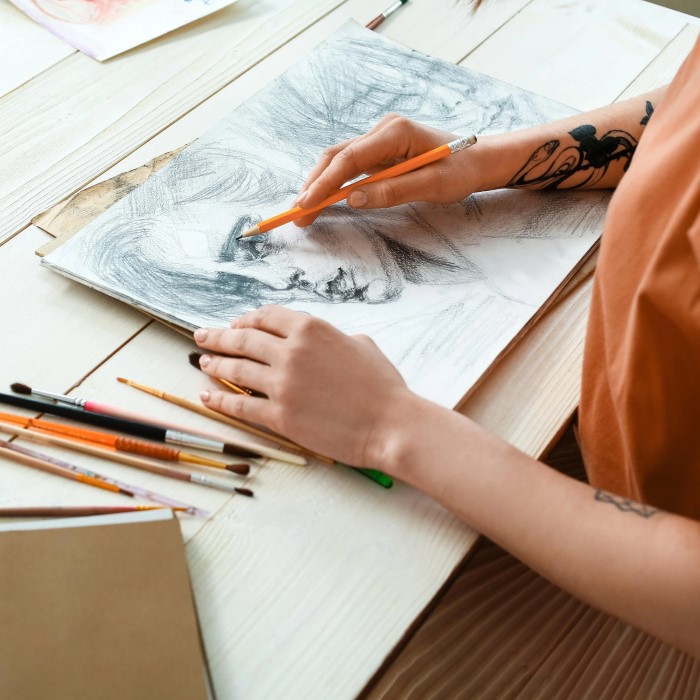 creative pencil drawing