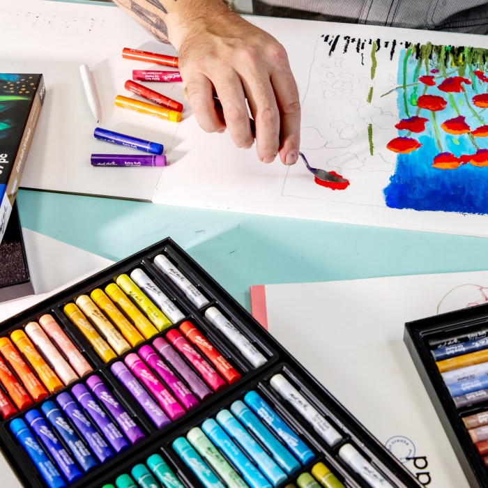 oil pastel techniques