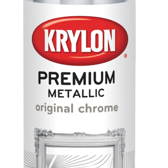 can i spray paint chrome