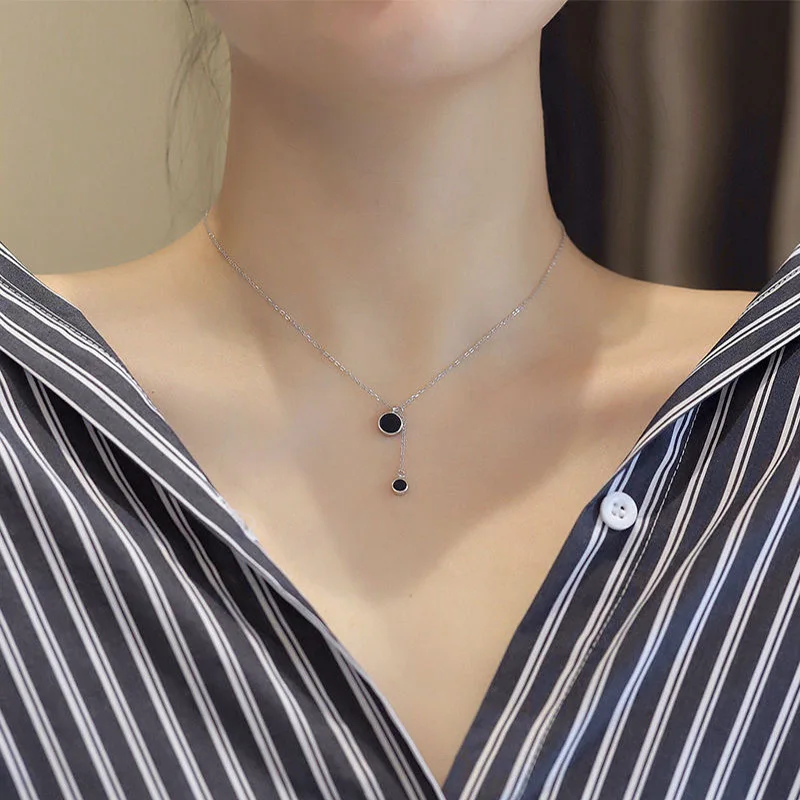 Short silver necklaces